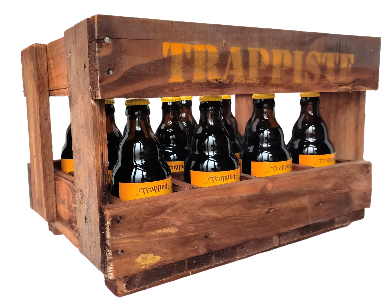 La caisse à bière trappiste en bois (33cl)