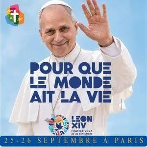 J - 30 Dans un mois le pape Léon XIV sera à Paris ! Vous êtes invités à participer à deux temps forts exceptionnels. Inscrivez-vous via le site internet, il reste des places !